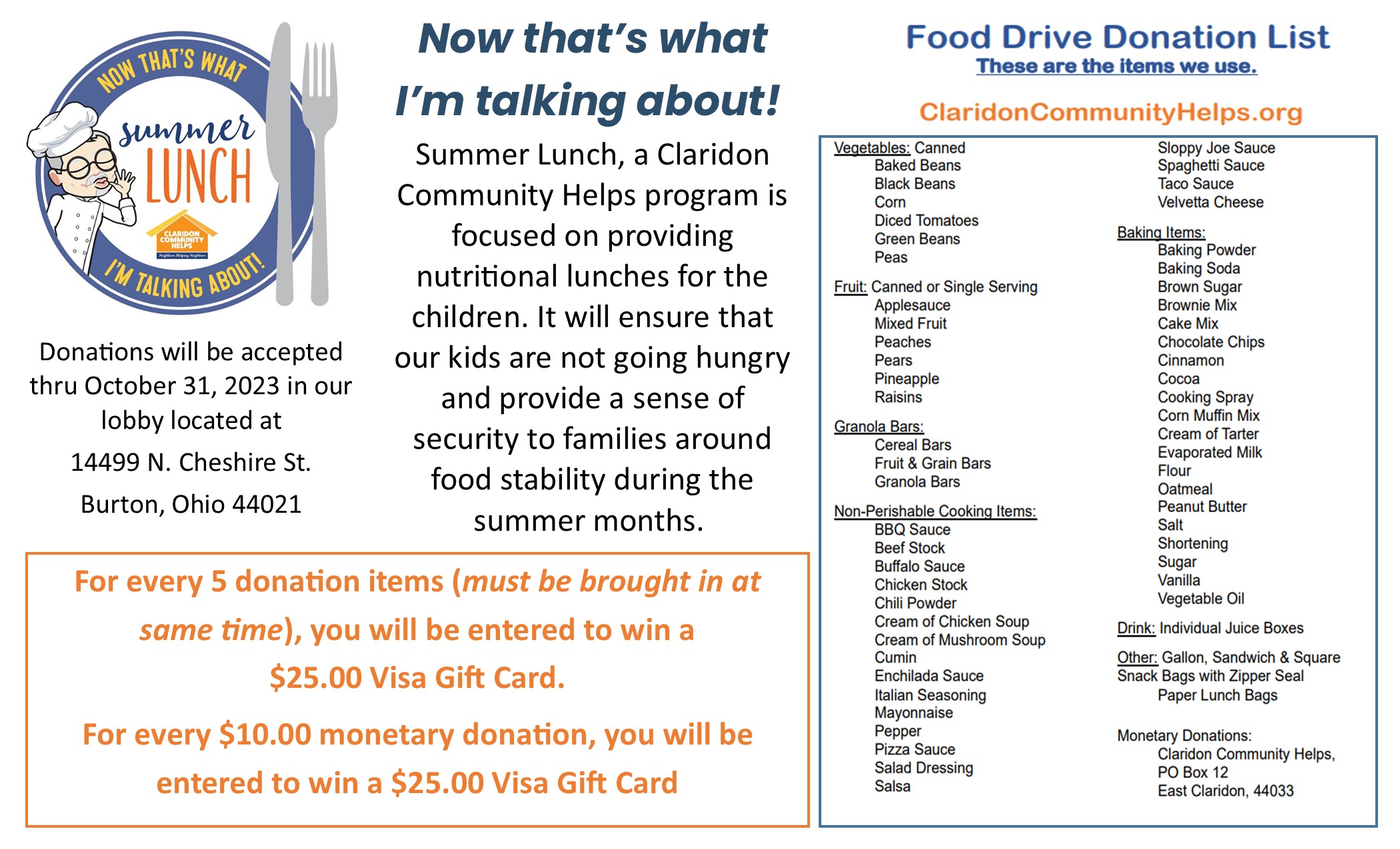 lunch program